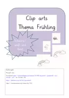 Vorschau - Arbeitsblätter - Cliparts / Ausmalbilder FRÜHLING - Deckblatt