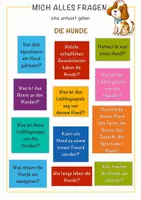 Aperçu - Feuilles d'exercices - 36 interessante Fragen zum Thema Haustiere (Katzen, Hunde) / 36 questions intéressantes sur les animaux de compagnie (chiens, chats) - Page 2