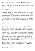 Vorschau - Spiele - Mini Escape Room Der menschliche Körper 2. Klasse - Seite 1