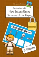 Vorschau - Arbeitsblätter - Mini Escape Room Der menschliche Körper 3. Klasse - Deckblatt