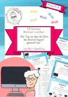 Vorschau - Aufgabenkarten - Aufgaben zum Buch: Der Tag, an dem die Oma das Internet kaputt gemacht hat - Deckblatt