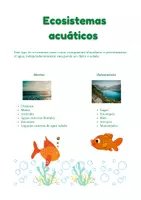 Vista previa - Hojas de trabajo - Aprendiendo con los Ecosistemas acuáticos - página 1