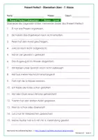 Vorschau - Arbeitsblätter - Present Perfect Übungen mit Lösungen für die 7. Klasse - Übersetzen üben - Seite 2