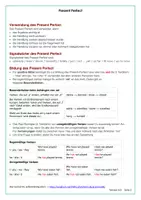 Vorschau - Arbeitsblätter - Present Perfect - Arbeitsblätter mit Lösungen - PDF und Docx - Seite 1