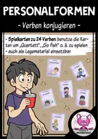 Vorschau - Spiele - Personalformen der Verben: Verben konjugieren - Deckblatt
