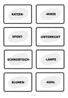 Vorschau - Spiele - Wortkarten - 12 Karten zur Einteilung von Teams - Seite 3