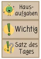 Vorschau - Lehrpläne/Lehrermaterial - Tagestransparenz Tafelkarten Classroom Management - Seite 3