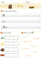 Vorschau - Arbeitsblätter - Übungen zum Buchstaben A - Buchstabenblatt - Seite 2