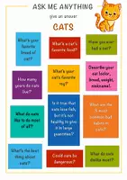 Vista previa - Hojas de trabajo - Ask me anything: 12 interesting questions about Pets / Pregúntame cualquier cosa: 12 preguntas interesantes sobre mascotas - página 1