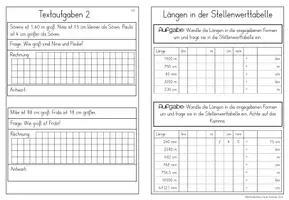 Vorschau - Arbeitsblätter - Rechnen mit Längen Mini-Arbeitsheft - Seite 3