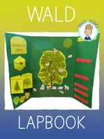 Vorschau - Mal- und Bastelvorlagen - Lapbook Wald | Waldtiere | Stockwerke (editierbare Vorlage) - Deckblatt