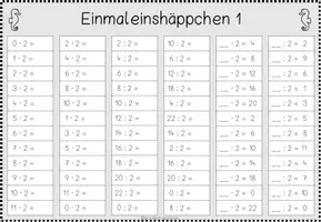 Vorschau - Arbeitsblätter - Einmaleinshäppchen: 16 Arbeitsblätter mit Lösungen #edukisummer - Seite 2