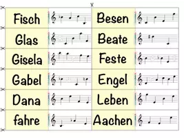 Vorschau - Spiele - Musik 🎶 Notennamen im Violinschlüssel 🎼 Domino Geheimschrift - Seite 3