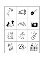 Vorschau - Spiele - DaZ/DaF Wortschatzübung Paare finden - Hobbys - Zwillingsspiel, Matching Pairs - Seite 2