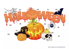 Vorschau - Spiele - Rechenpuzzle Halloween Addition und Subtraktion ZR 500 - Seite 1