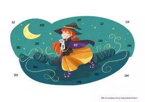 Vorschau - Spiele - Rechenpuzzle Halloween Addition und Subtraktion ZR 500 - Seite 3