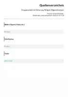 Vorschau - Arbeitsblätter - Gruppenarbeit mit Sicherung: Religion Allgemeinwissen - Seite 1
