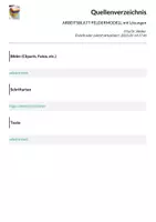 Vorschau - Arbeitsblätter - ARBEITSBLATT FELDERMODELL mit Lösungen - Seite 1