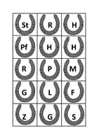 Vorschau - Spiele - Pferde-Bildkarten Anlautkarten-Buchstabenkarten - Deckblatt
