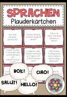 Vorschau - Fördermaterial/Inklusion - Sprachen und Mehrsprachigkeit – Gesprächskarten und Sprechanlässe | Plauderkärtchen - Deckblatt