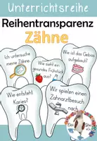 Vorschau - Präsentationen/Tafelbilder - Zähne - Reihentransparenz für die Unterrichtsreihe - Deckblatt