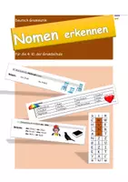 Vorschau - Arbeitsblätter - Nomen-Paket für die 4. Klasse der Grundschule - Deckblatt