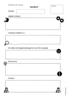 Vorschau - Arbeitsblätter - Ernährung und Verdauung - Steckbrief Vorlage Inhaltsstoffe - Deckblatt