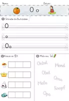 Vorschau - Arbeitsblätter - Übungen zum Buchstaben O - Buchstabenblatt - Seite 2