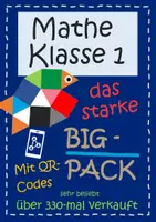 Vorschau - Arbeitsblätter - Mathe Klasse 1 - BIGPACK (Veranschaulichungsmittel, Arbeitsblätter, Lernvideolinks, Spiele, u.v.m.) - Deckblatt