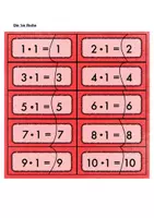 Vorschau - Stationenlernen - 1x1 Legekarten Puzzle in Montessori Farben - Deckblatt