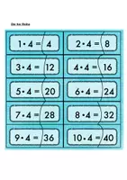 Vorschau - Stationenlernen - 1x1 Legekarten Puzzle in Montessori Farben - Seite 3