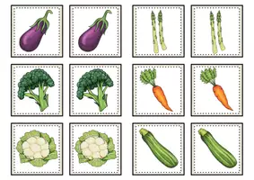 Vista previa - Juegos / Gamificación - Fruit and Vegetables FIND THE PAIR GAME - página 2