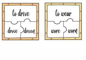 Vorschau - Spiele - Puzzle Irregular Verbs - Seite 1