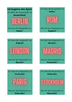 Vorschau - Spiele - Lesespiel Hauptstädte Europas Klasse 3+4 - Deckblatt