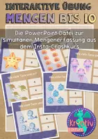 Vorschau - Interaktives Material - Mathematik 1: Mengen bis 10 interaktiv üben - Deckblatt