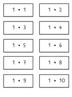 Vorschau - Spiele - Bingo Karten Einmaleins - Seite 1