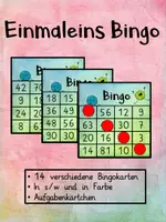Vorschau - Spiele - Bingo Karten Einmaleins - Deckblatt