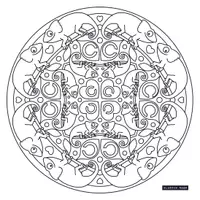 Vorschau - Mal- und Bastelvorlagen - Malbuch 53 ABC-Mandalas zum Ausmalen als Kopiervorlage - Seite 3