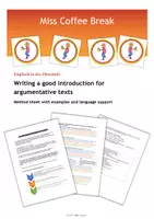 Vorschau - Arbeitsblätter - Writing a good introduction (Method Sheet) - Deckblatt