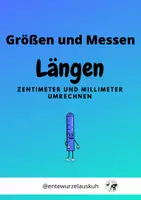 Vorschau - Arbeitsblätter - Längen umrechnen Zentimeter und Meter - Deckblatt