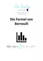 Vorschau - Arbeitsblätter - Einführung der Formel von Bernoulli - Deckblatt