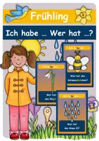 Vorschau - Spiele - MATERIALPAKET Jahreszeiten - Ich habe ... Wer hat ...? (Lesespiele) - Seite 1
