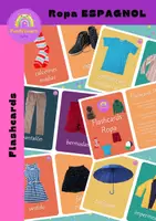 Aperçu - Jeux - Flashcards avec du vocabulaire sur les vêtements en ESPAGNOL - Flashcards con vocabulario sobre Ropa - Page de couverture