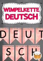 Vorschau - Poster - Wimpelkette Deutsch - Deckblatt