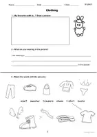 Vorschau - Arbeitsblätter - Lamby Learns Clothing - Lamby lernt Kleidung-4. Klasse - Seite 3