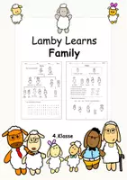 Vorschau - Arbeitsblätter - Lamby Learns Family - Lamby lernt Familie -4. Klasse - Deckblatt