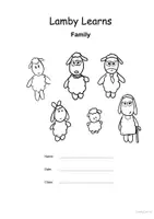 Vorschau - Arbeitsblätter - Lamby Learns Family - Lamby lernt Familie -4. Klasse - Seite 1