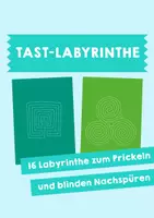 Vorschau - Mal- und Bastelvorlagen - Tast-Labyrinthe - Seite 1