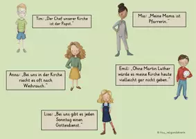 Vorschau - Stundenentwürfe - Evangelisch - Katholisch: Gemeinsamkeiten & Unterschiede - Seite 2
