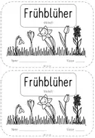 Vorschau - Arbeitsblätter - Frühblüher - Miniheft für die 1. Klasse - Deckblatt